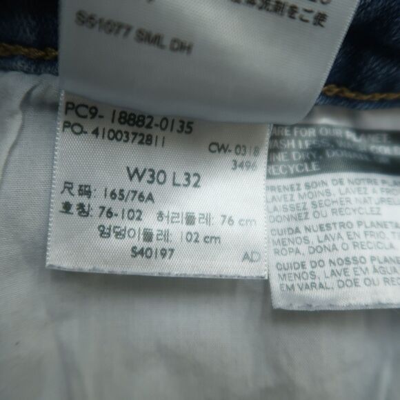 Levi's 721 Jeans Women's Size 30 Blue High-Rise Skinny Denim Pants 30" Inseam - Picture 12 of 16